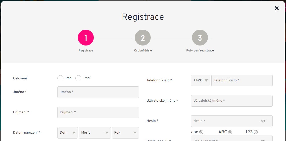 Apollo Games registrace