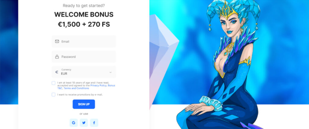 Registrační proces v Ice Casino