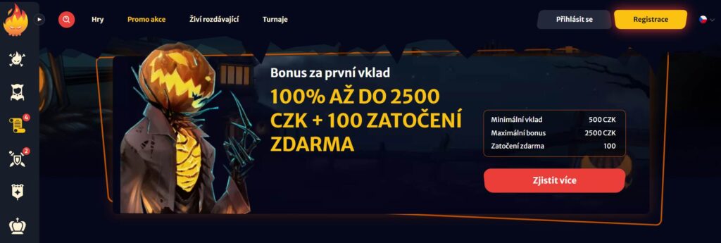 Uvítací bonus HellSpin