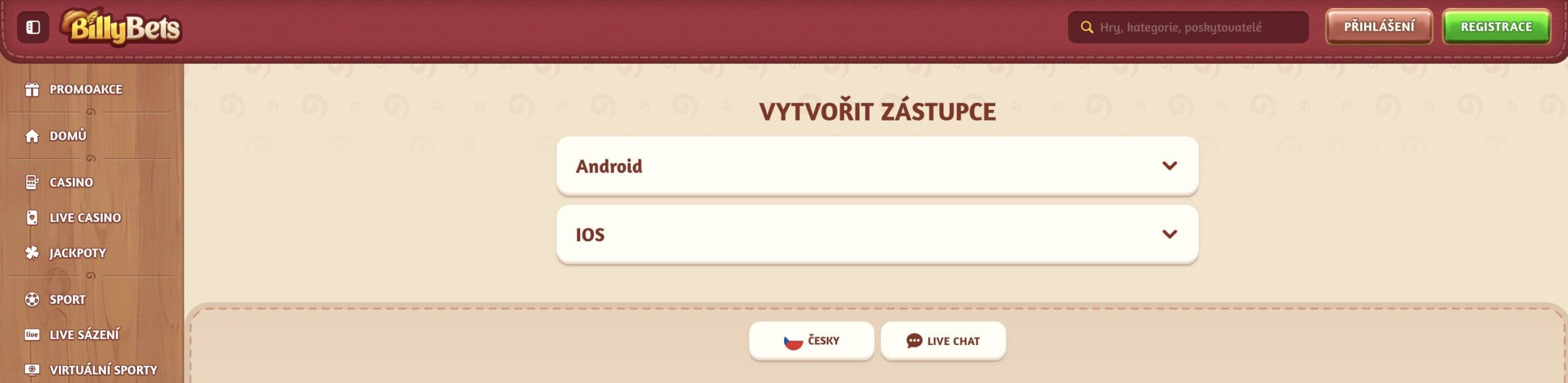 mobile version billybets