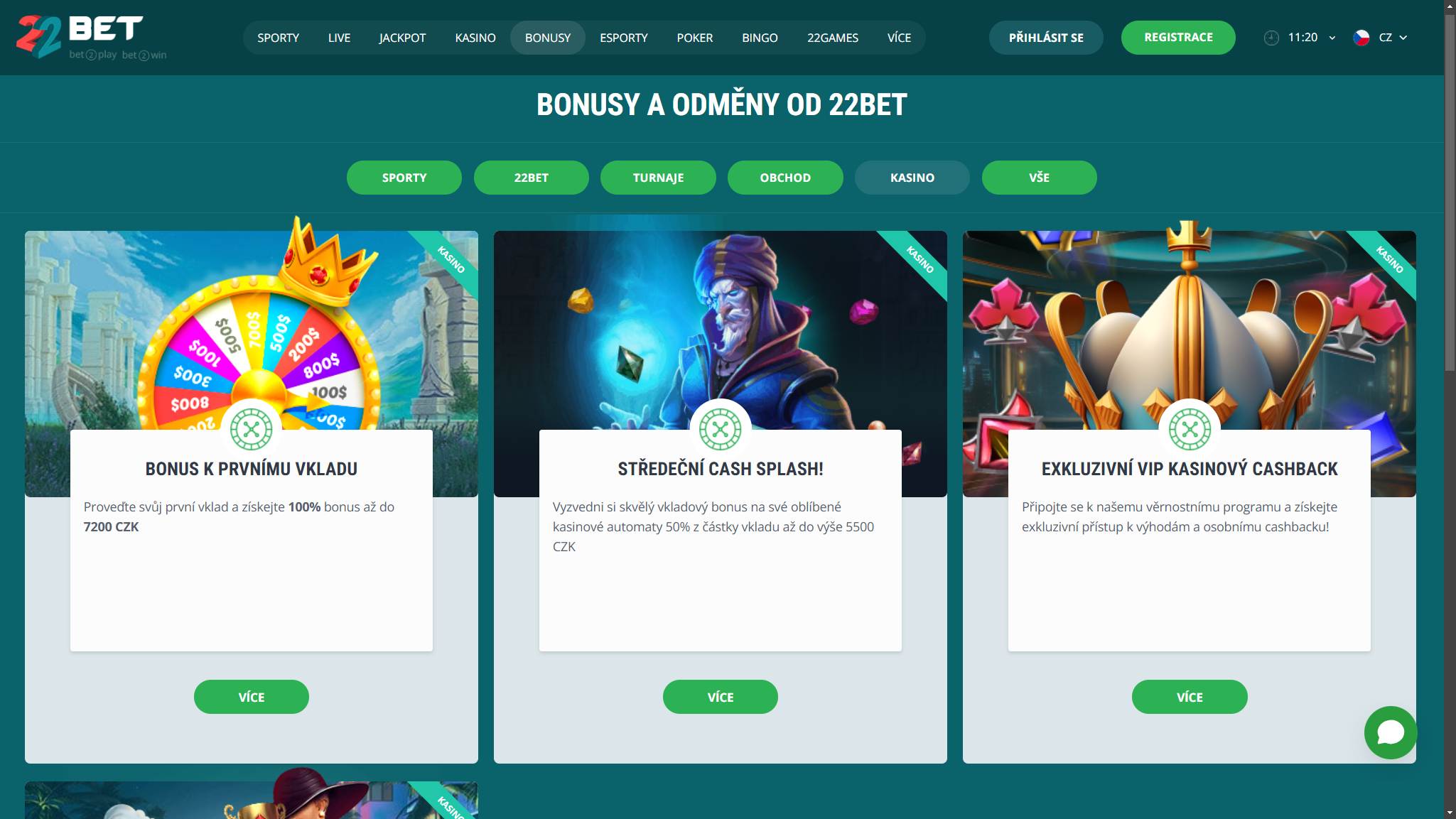 22Bet Casino Bonusy v České Republice, ceska-kasina.com