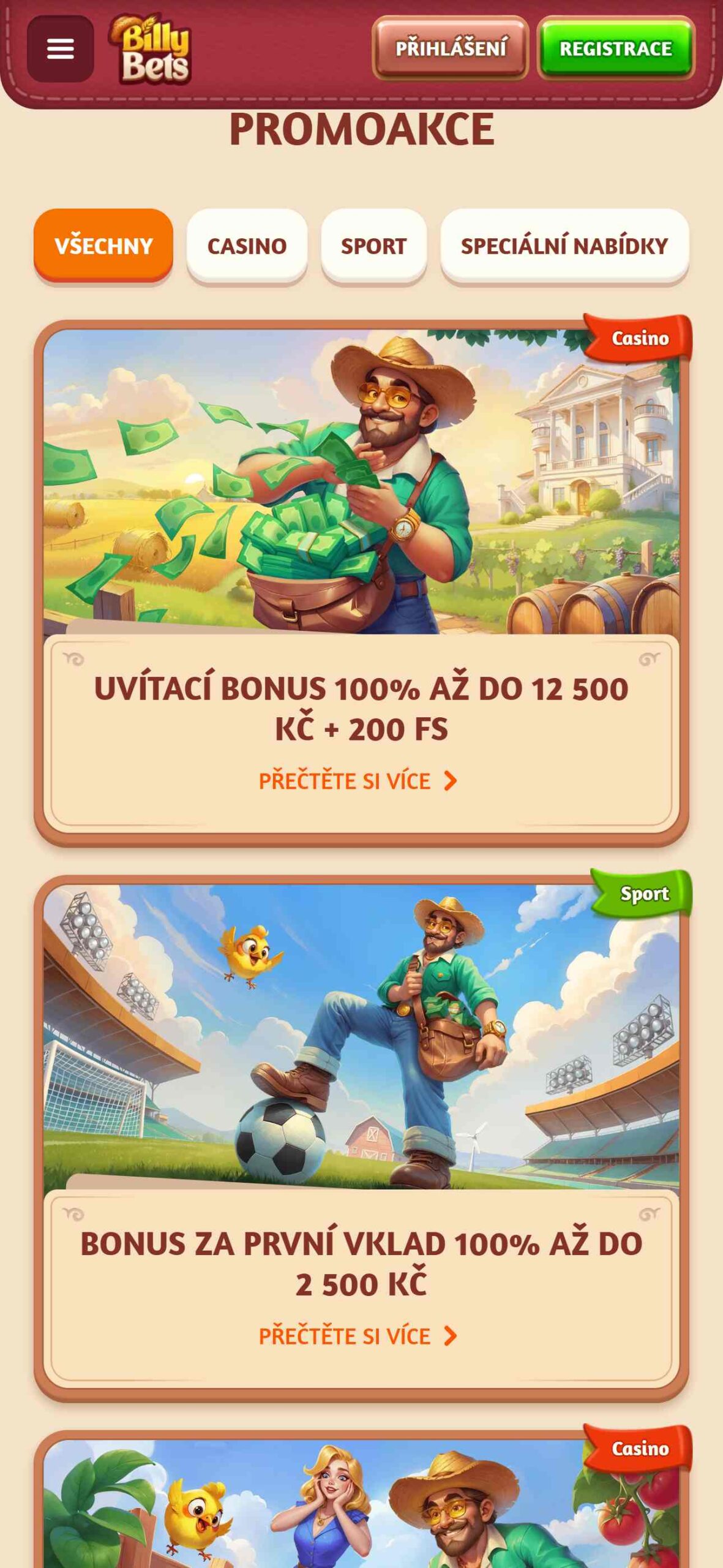 BillyBets Casino Bonusy v České Republice (mobile), ceska-kasina.com