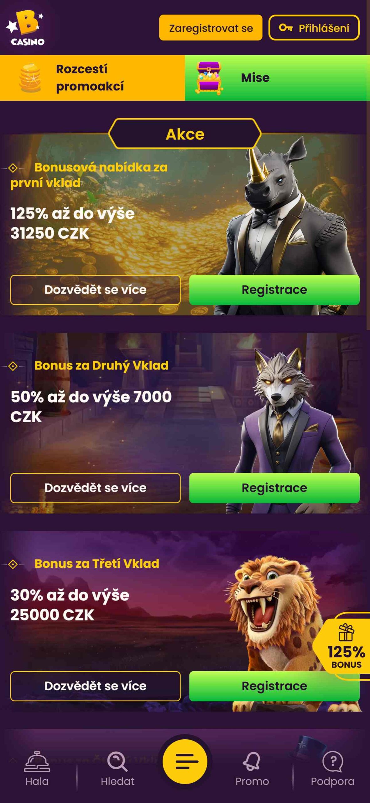 Bizzo Casino Bonusy v České Republice (mobile), ceska-kasina.com