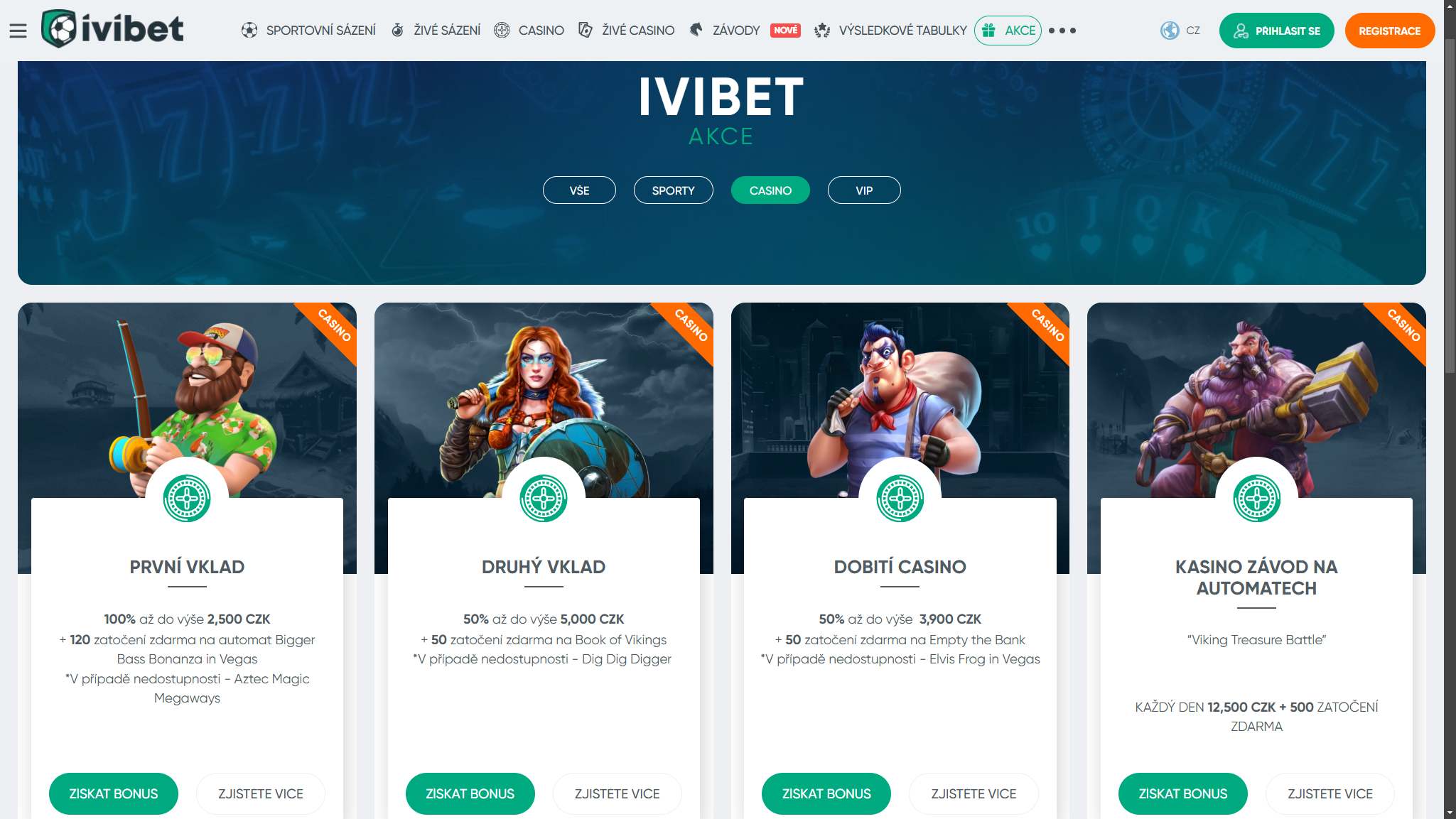 Ivibet Casino Bonusy v České Republice, ceska-kasina.com