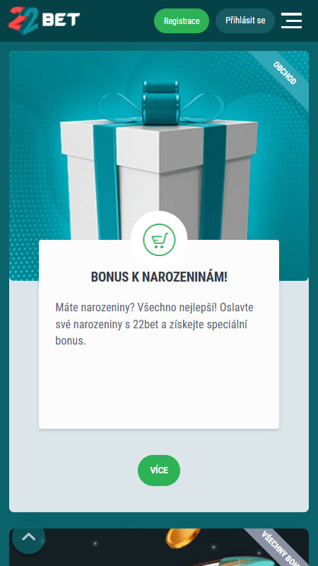 22bet сasino v České republice 
